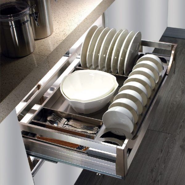 mẫu phụ kiện tủ bếp - giá để bát đĩa