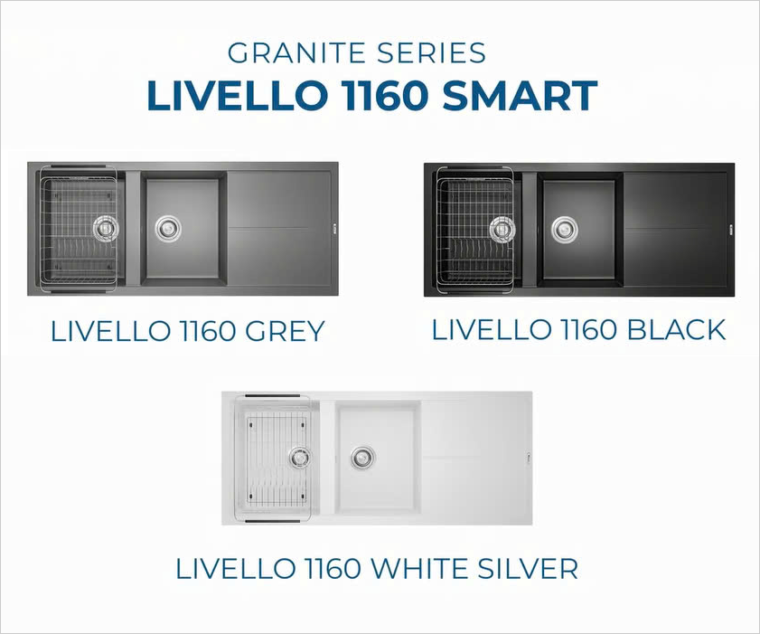 Chậu đá Konox LIVELLO 1160 SMART