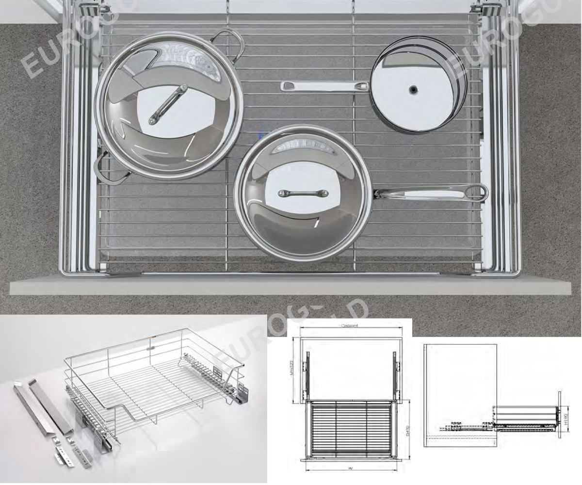 Mô tả về kích thước giá xoong nồi inox nan